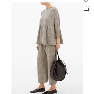 Lauren manoogian alpaca linen joggers